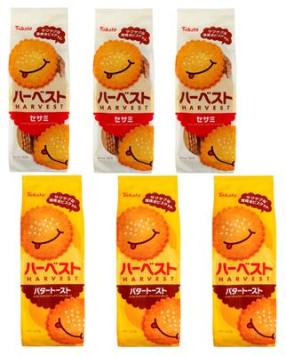 Tohato Japan Harvest Assorted Cookies Sesame and butter toast taste