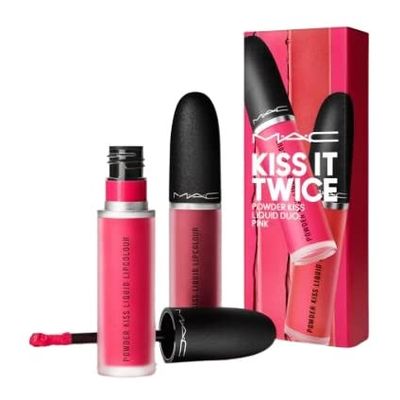 MAC Kiss It Twice Powder Kiss Liquid Duo: Pink