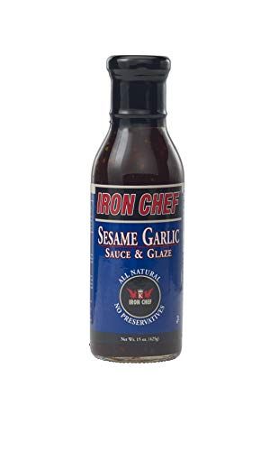 Iron Chef Sesame Garlic Sauce and Glaze,, 2 Count pack Of 1