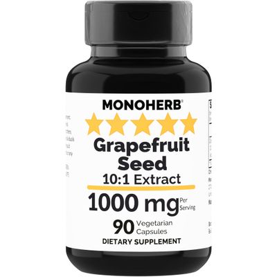 MONOHERB Grapefruit Seed Extract 1000 mg - 90 Vegetarian Capsules