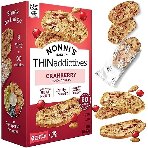 Nonni&#39;s, Cranberry Thin addictives, 4.4 Ounce