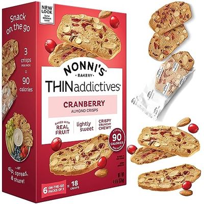 Nonni&#39;s, Cranberry Thin addictives, 4.4 Ounce