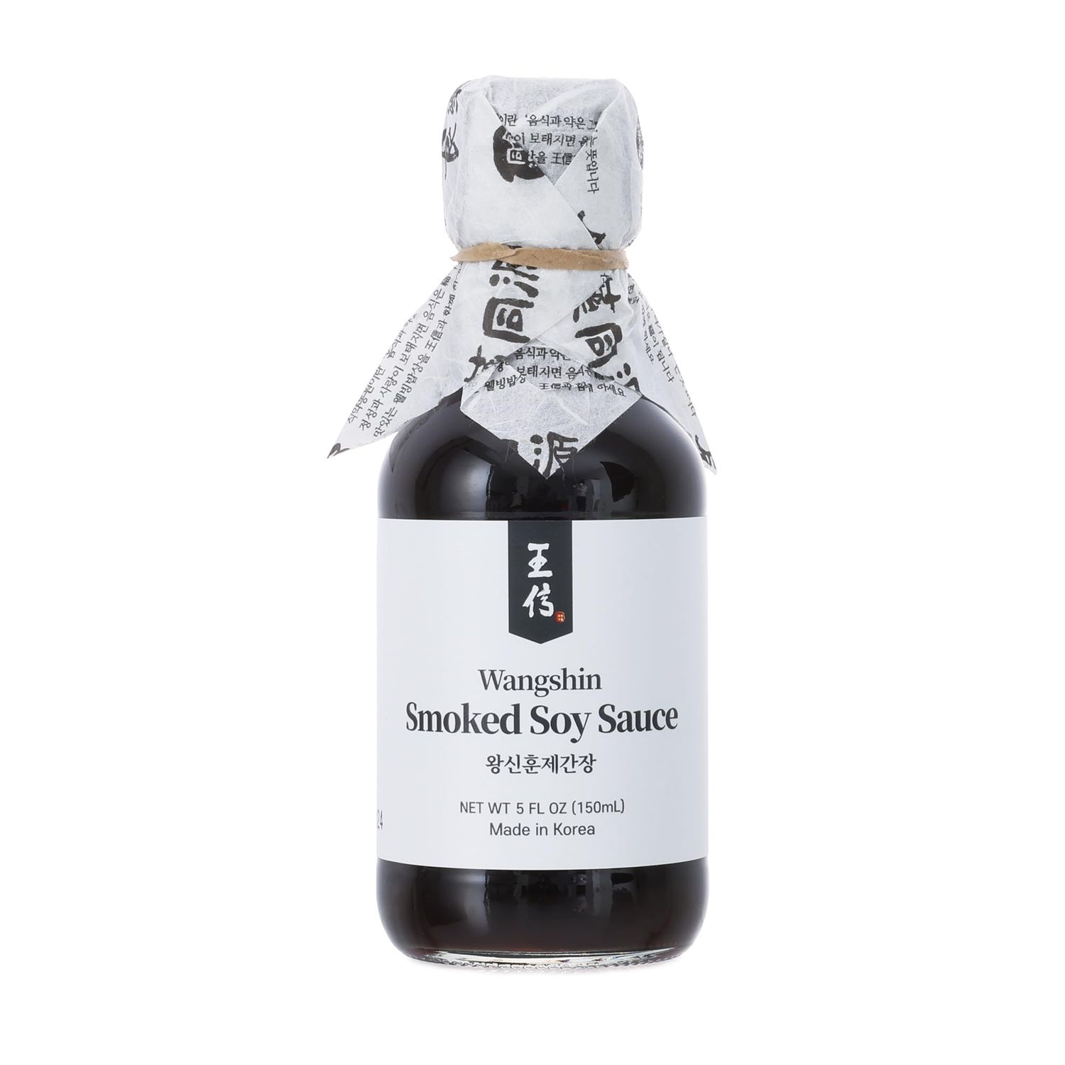 Wangshin Premium Smoked Soy Sauce 5 fl ozAged 3 years - Anchovies and Soy Beans Fermented in Korean Traditional Clay Pots.