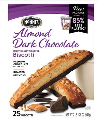 Nonni's Almond Dark Chocolate Biscotti: 25 Count, 2lb,1.25 oz 943 g