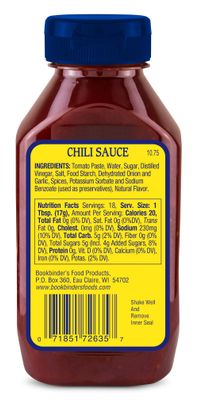 Bookbinder's Chili Sauce 10.75 oz.