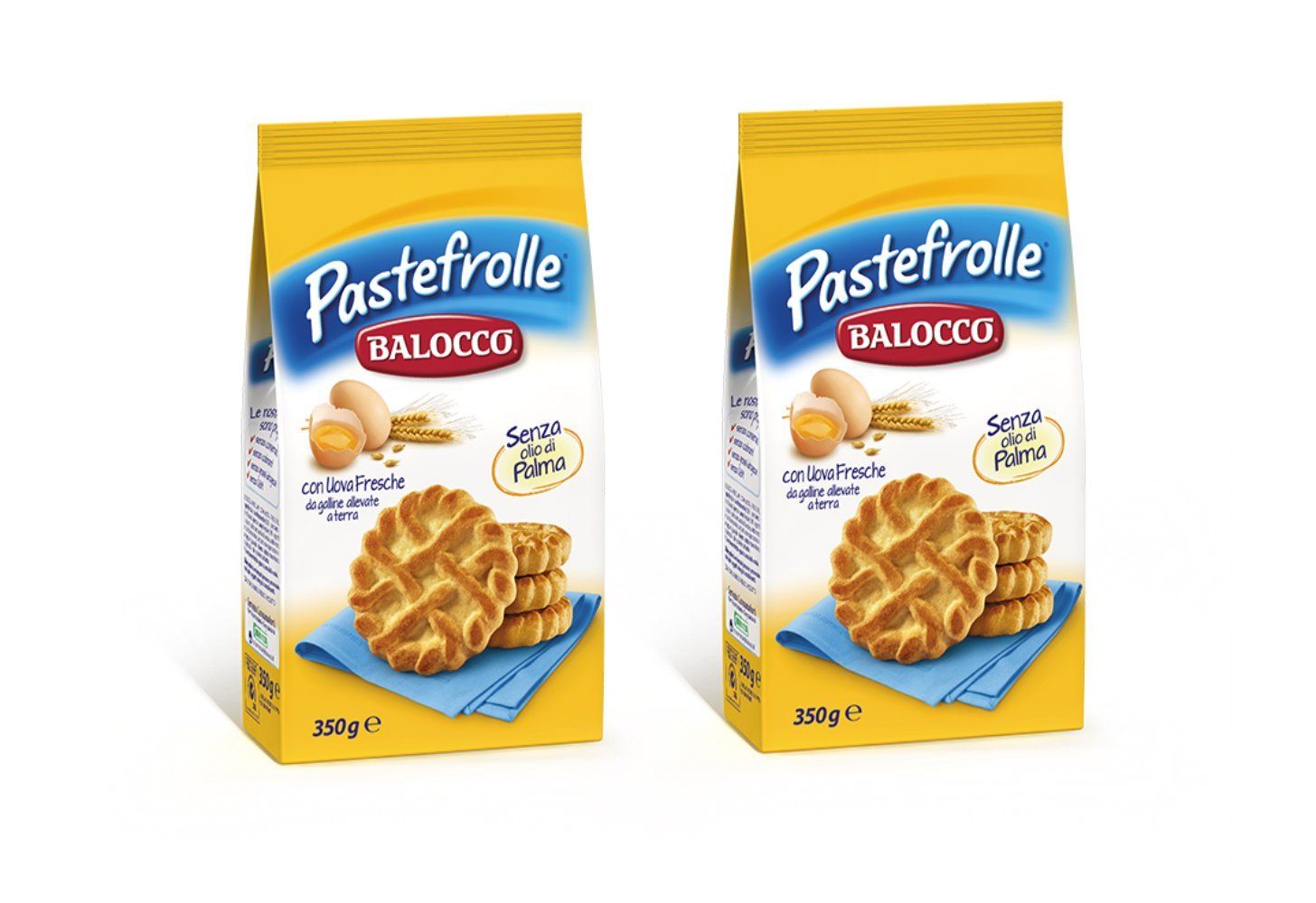 Balocco: Pastefrolle Biscuits With Fresh Barn Eggs - 700 g Packages Pack of 2