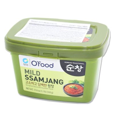 Chung Jung One O'Food Ssamjang, Korean Mild Seasoned Soybean Paste Sauce, Perfect for Rice, Noodles, Fresh Vegetables and Meat, Savory and Flavorful 1.1lb