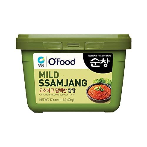 Chung Jung One O&#39;Food Ssamjang, Korean Mild Seasoned Soybean Paste Sauce, Perfect for Rice, Noodles, Fresh Vegetables and Meat, Savory and Flavorful 1.1lb