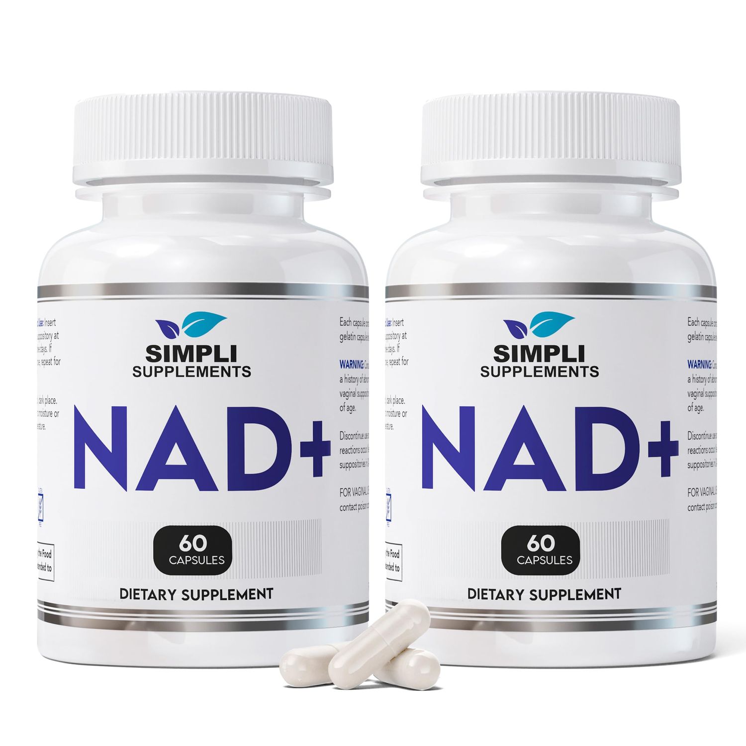 NAD Supplement for Anti-Aging and Cell Regeneration NAD Booster 500mg Per Serving NMN Supplement Alternative Similar to Nicotinamide Riboside 120 Capsules 2 Month Supply