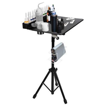 Portable Workstation, Height Adjustable Instrument Tray Detachable Desk Table Station for Professional Beauty Salon Supplies and Equipment