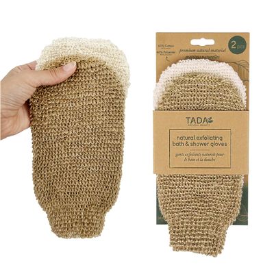 TADA BEAUTY Exfoliating Gloves Shower, Body Scrubber, Body Massage and Body Scrubs for Bath and Shower