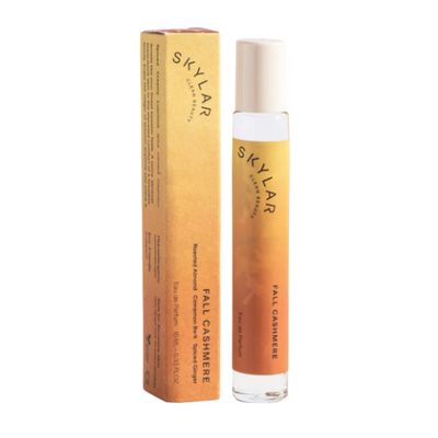 Skylar Fall Cashmere Eau de Parfum - Hypoallergenic &amp; Clean Perfume for Women &amp; Men, Vegan &amp; Safe for Sensitive Skin - Spicy Gourmand Perfume with Notes of Cinnamon, Almond &amp; Ginger - 10mL 0.33 Fl oz