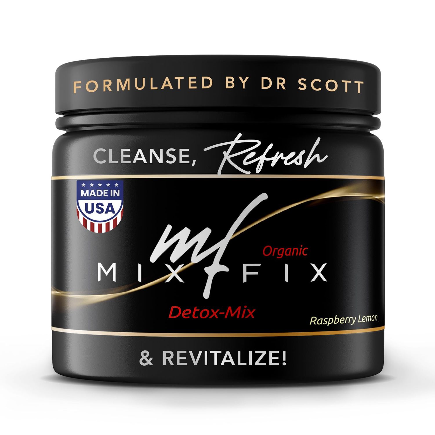 Full Spectrum Detox Powder - Natural Daily Cleanse for Digestive Health &amp; Vitality - Plant Based Vegan Liver Cleanse Powder - Gently Supports Body Detoxification Raspberry Lemon 30 Servings