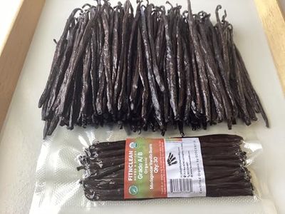 30 Organic Madagascar Vanilla Beans Grade AB. Certified USDA Organic. 5-7 by FITNCLEAN VANILLA. Bourbon Fresh Whole NON-GMO Pods