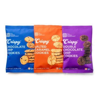 The Cookie Department: Crispy Cookie Bites Variety Pack - Crunchy Mini Cookies - Nut Free &amp; Kosher - 2.5 oz Bags Pack of 6