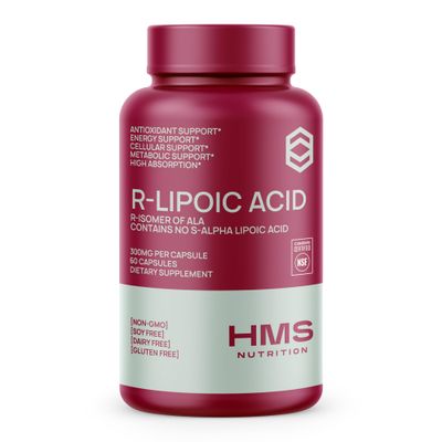 Stabilized R-Lipoic Acid 300mg Per Serving, R Alpha Lipoic Acid ALA Supplement Antioxidant for Nerve, Energy &amp; Metabolism Support, NSF Certified Supplements, Non-GMO &amp; Vegan,60 Capsules,2 Month Supply