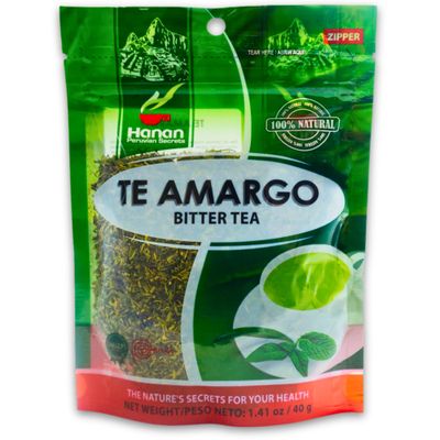 Hanan Te de Amargo 40g - Bitter Loose Leaf Tea for Liver Support &amp; Wellness, Natural Herbal Tea from Peru 1.4oz
