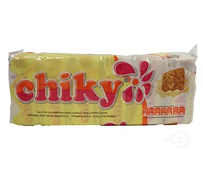 Pozuelo Chiky Vanilla Cookie 16.9 oz - Galletas de Vainilla Pack of 1