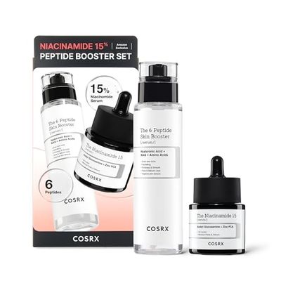 COSRX Niacinamide 15 Peptide Booster Set - Amazon Exclusive - Korean Skin Care Set, Gift Sets, Niacinamide Serum, Face Serum