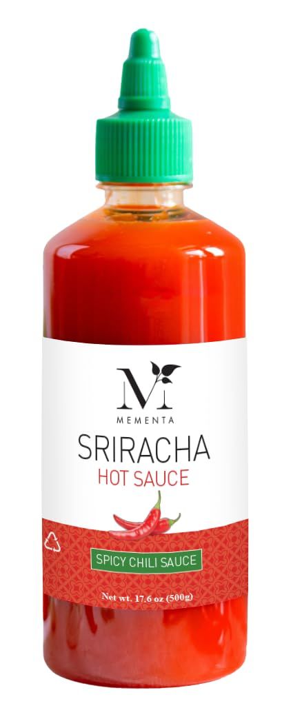 Mementa Thai Style Sriracha Hot Sauce, Spicy Chili Sauce 17.6 Ounce