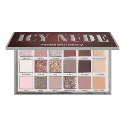 Huda Limited Edition Icy Nude Eyeshadow Palette - 0.56 oz 16.1 g - 18 SHADES