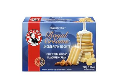 Bakers Royal Creams Shortbread Biscuits 280g