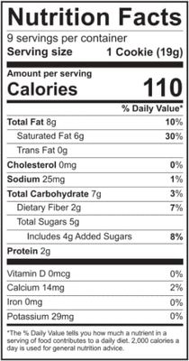 Emmy's Organics Peanut Butter Coconut Cookies, 6 oz Pack of 8