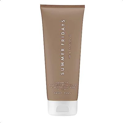 Summer Fridays Summer Silk Nourishing Body Lotion - Hydrating Body Lotion with Hyaluronic Acid, Shea Butter, Grapeseed Oil, and Cocoa Butter - Non-Greasy Moisturizer for Dry Skin 6.7 Fl Oz