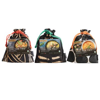 Verve Culture Thai for Two - Organic Thai Curry Cooking Sampler Kit USDA Organic, Vegan, Gluten-Free Made in Thailand