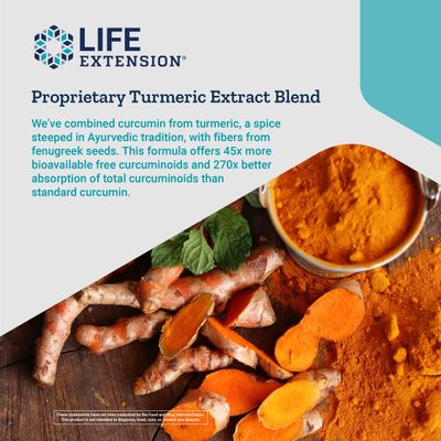 Life Extension Curcumin Elite Turmeric Extract, 90 Veg Capsules