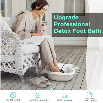 VnioLife Ionic Foot Bath Detox Machine with Slipper, Portable Ionic Foot Detox Chi Cleanser Home Use, Beauty Salon Holiday Gift