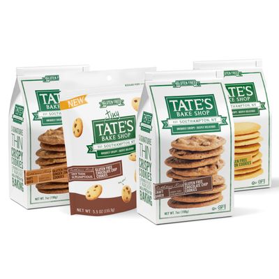 Tate&#39;s Bake Shop Gluten Free Cookies Variety Pack, Lemon, Ginger Zinger, Chocolate Chip, and Tiny Chocolate Chip Cookies, 4 Bags