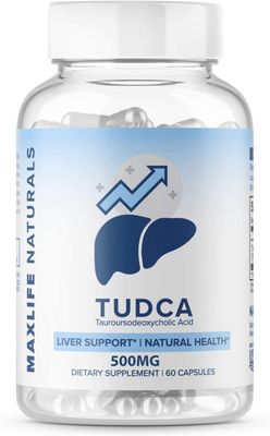 Tudca Liver Support Supplement - Tudca 500mg 60 Servings - Liver Cleanse - Liver Rescue Aid Bile Salts - Tudca Bile Salt - Assist Liver Detox Cleanse Tudca Supplement Tauroursodeoxycholic Acid