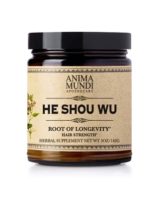 Anima Mundi Apothecary Healthy Hair Vitamins - Adaptogenic He Shou Wu - Fo Ti Root Hair Supplements for Women and Men - Also Supports Liver, Immune &amp; GI Function 5oz 142g