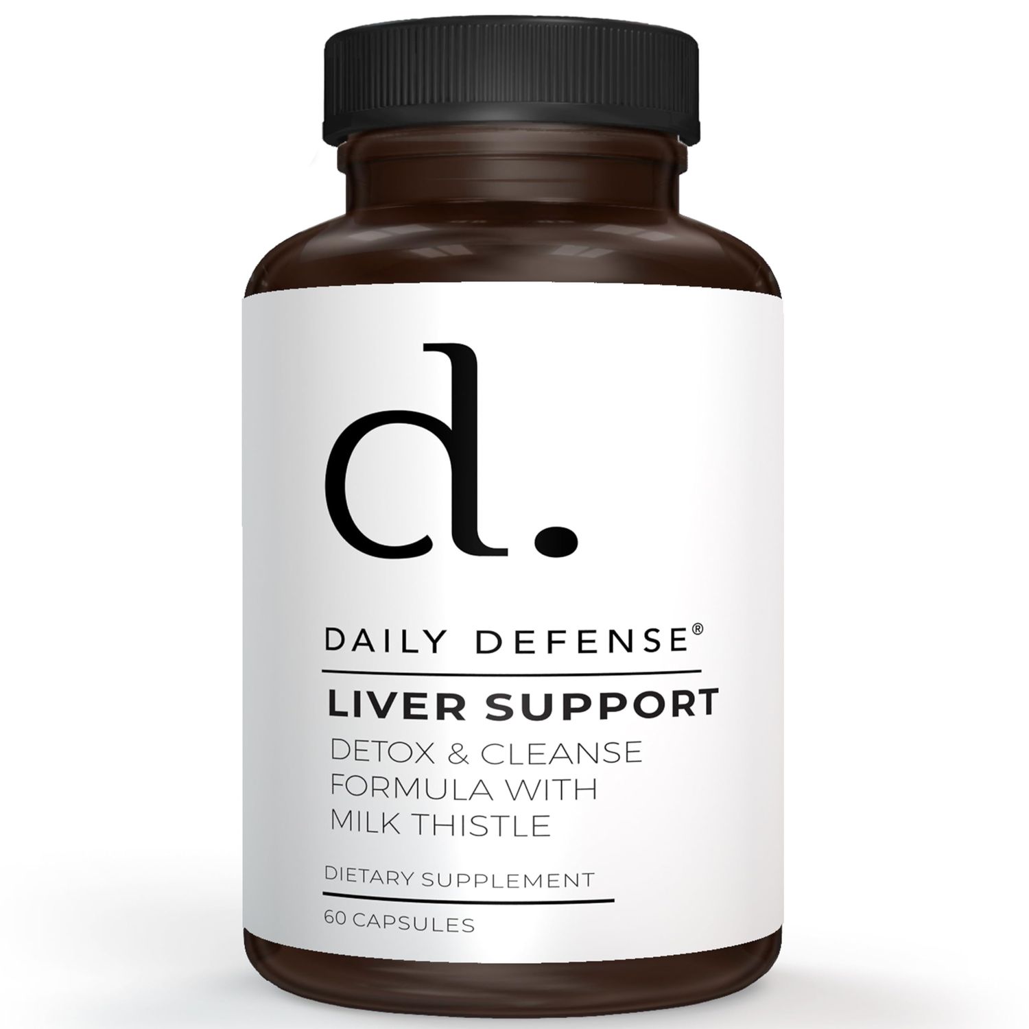 Daily Defense Liver Cleanse and Detox &amp; Repair Formula - Liver Support Supplement with Artichoke Extract for Liver Health - Milk Thistle Liver Detox with Dandelion Leaf Extracts - 60 Capsules
