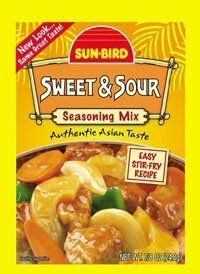 Sunbird Seasoning Mix Sweet Sour 0.87oz 4 Packs
