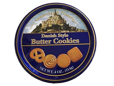Cambridge &amp; Thames Danish Style Butter Cookies 4 Oz Mini Tin 1 Tin