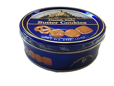 Cambridge &amp; Thames Danish Style Butter Cookies 4 Oz Mini Tin 1 Tin