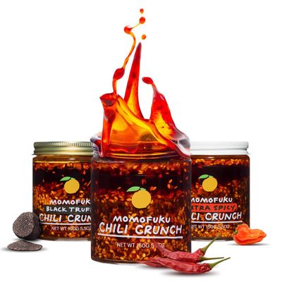 Momofuku Chili Crunch Variety Pack by David Chang, 3 Pack 5.5 Ounces Each, Chili Oil with Crunchy Garlic and Shallots, Spicy Chili Crisp Sauce or Ramen Topping