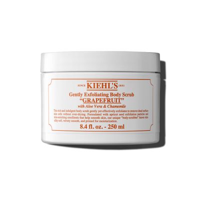 Kiehl&#39;s Gently Exfoliating Grapefruit Body Scrub, Bath &amp; Shower Body Polish for Smooth &amp; Soft Skin, with Apricot Seed, Aloe &amp; Chamomile, All Skin Types, Grapefruit Citrus Scent - 8.4 fl oz