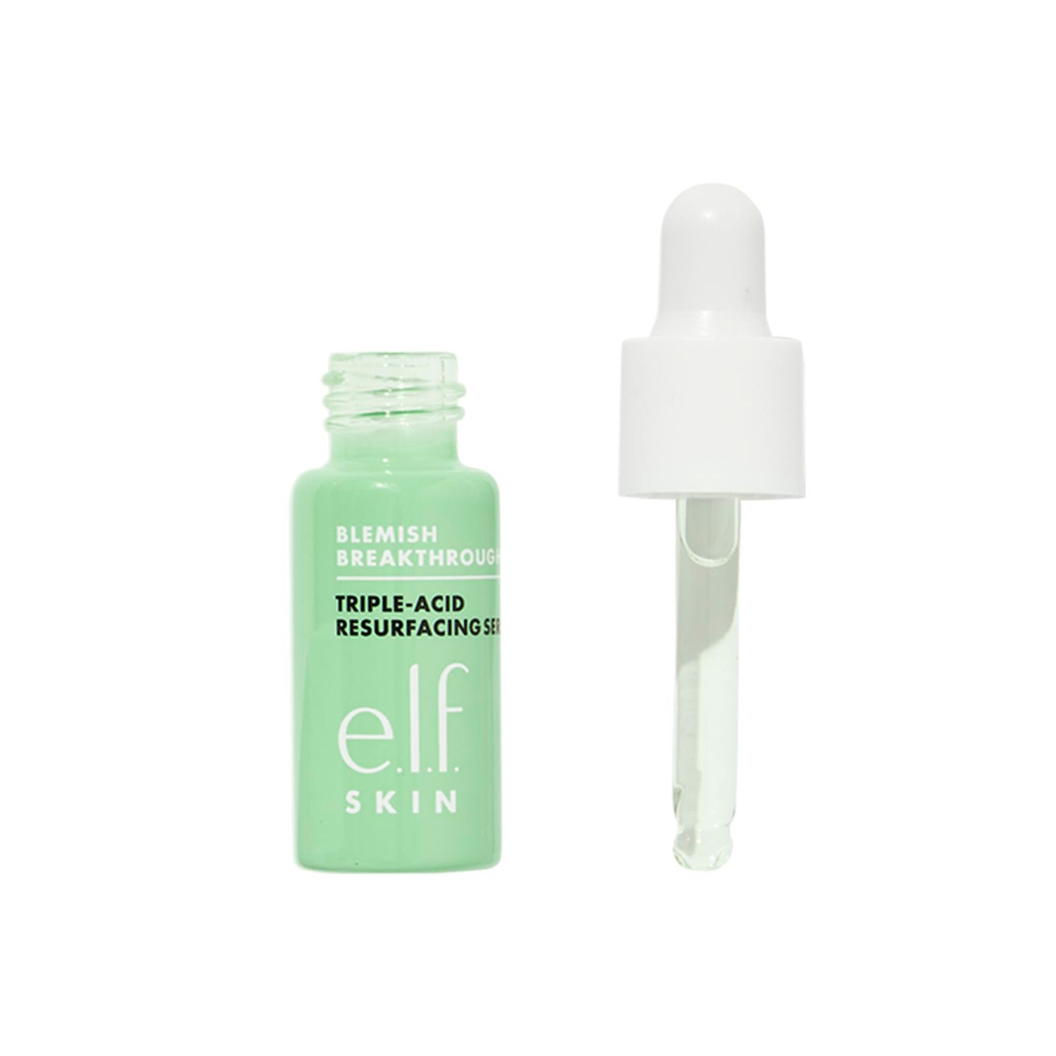e.l.f. SKIN Blemish Breakthrough Triple-Acid Resurfacing Serum Mini, Hydrating Night Serum For Fighting Blemishes, Helps Improve Skin Tone &amp; Texture