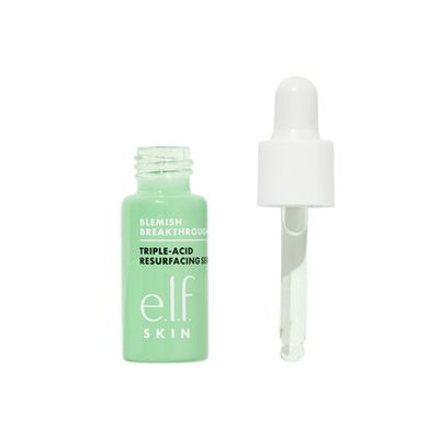e.l.f. SKIN Blemish Breakthrough Triple-Acid Resurfacing Serum Mini, Hydrating Night Serum For Fighting Blemishes, Helps Improve Skin Tone &amp; Texture