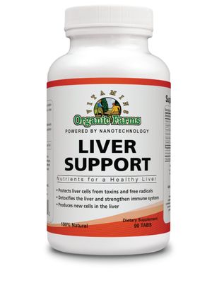 Organic Farms Vitamins Liver Support - Nutrients for a Healthy Liver - 90 Tablets - 100 Natural Dietary Supplement
