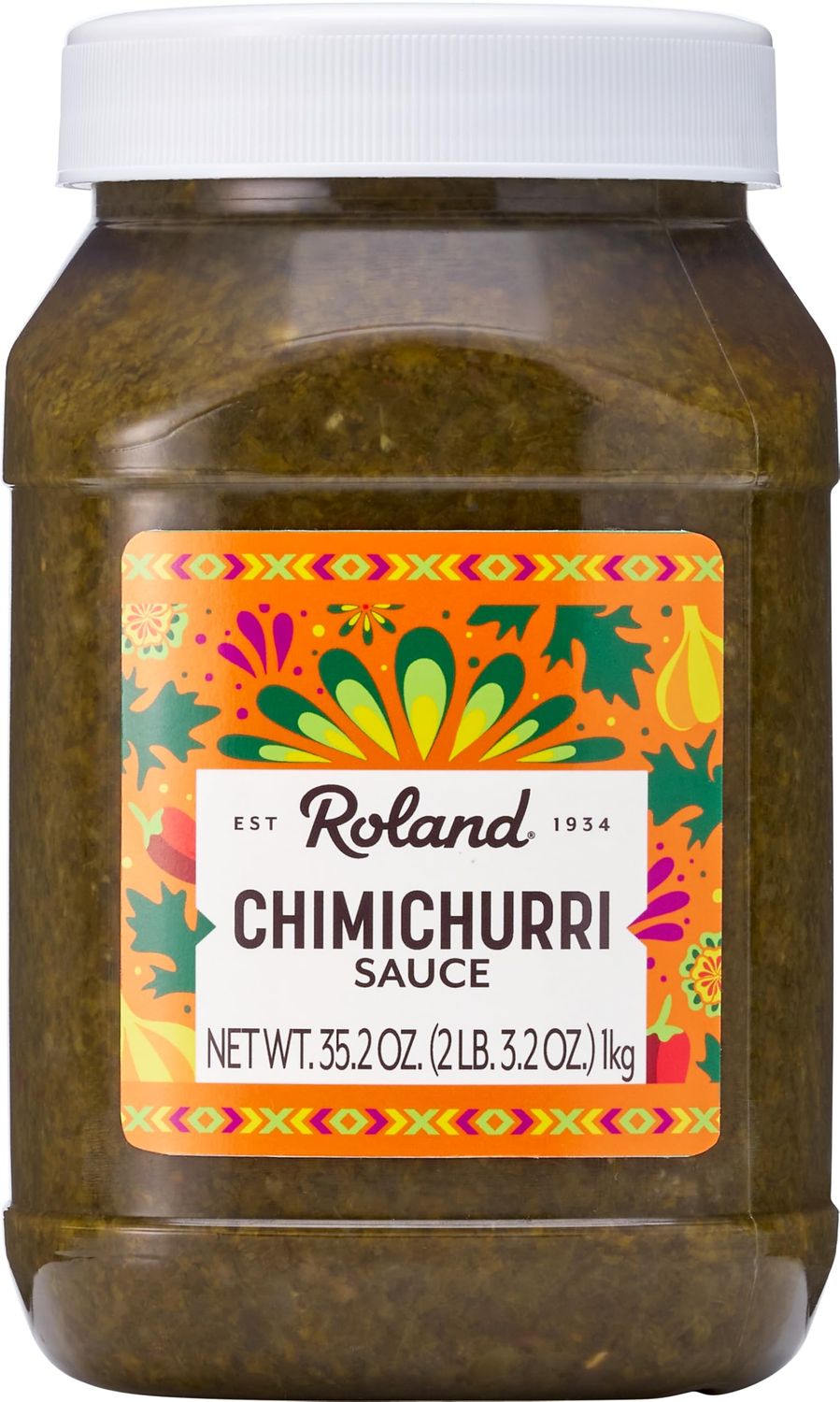 Roland Foods Chimichurri Sauce, 35.2 Ounce Jar, Pack of 1
