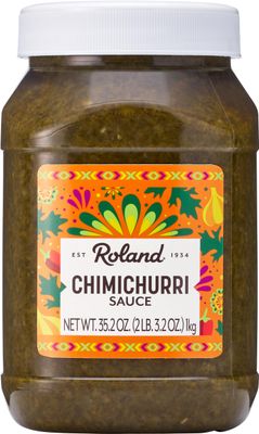 Roland Foods Chimichurri Sauce, 35.2 Ounce Jar, Pack of 1