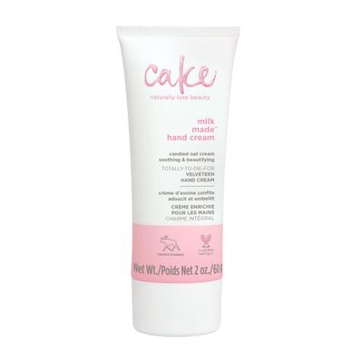 Cake Beauty Velveteen Hand Cream, Milk Made - Soothing, Lightweight Hand Cream - Oat Extract Concentrate, Marshmallow Root Extract &amp; Shea Butter - Travel Sized Hand Cream - 60 Ml