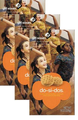 Girl Scout Do-si-dos Cookies 3 Boxes