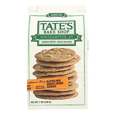 Tate&#39;S Bake Shop Gluten Free Ginger Zinger Cookies 7 Oz Pack of 12