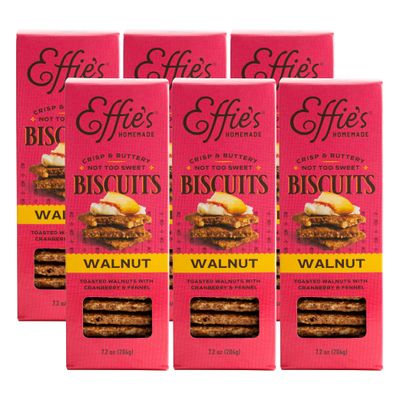 Effie&#39;s Homemade Biscuits - Walnut - 6 Pack