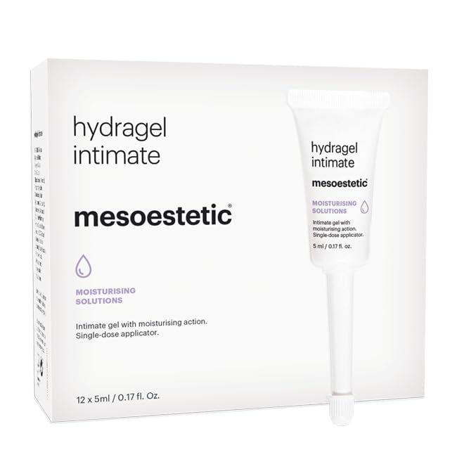 mesoestetic Hydragel Intimate - 5 ml Moisturizing Gel for Feminine Comfort &amp; Skin Care - 12 x 5 ml - Dry, Sensitive Skin - Cruelty Free, Natural with hyaluronic acid and retinol
